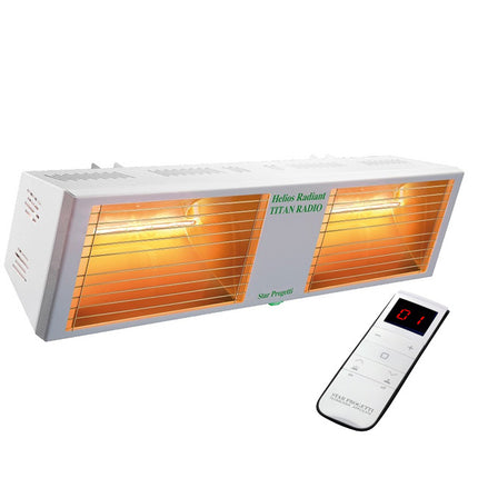 Helios EHT2-40R Industriële korte golf straler met afstandsbediening en dimmer