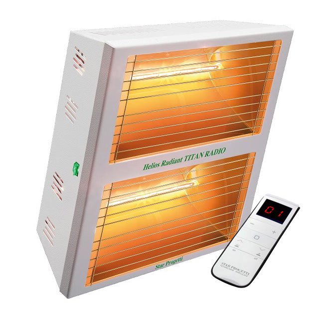 Helios EHTV2-40R Industriële korte golf straler met afstandsbediening en dimmer