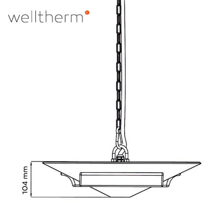 Welltherm Donkerstraler HPPW - Industriële Keramische straler