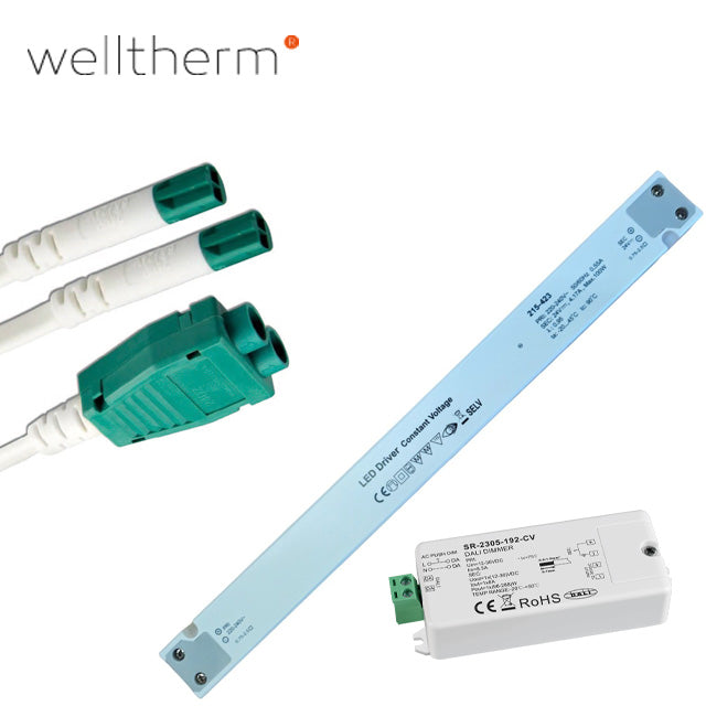 Welltherm Voorbedrade voeding met dimmer LI00400