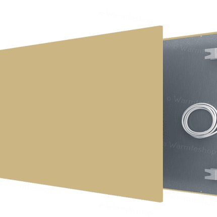 Welltherm PBSA0910 zand beige structuur Infrarood paneel metaal - 910 Watt