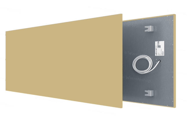 Welltherm PBSA0910 zand beige structuur Infrarood paneel metaal - 910 Watt